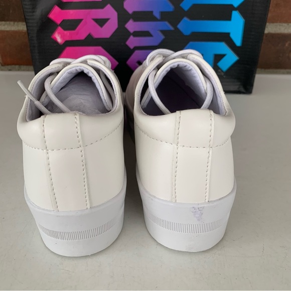 Cute To The Core sugar white platform Lace Up Sneakers Women’s US 5 M - Picture 6 of 8